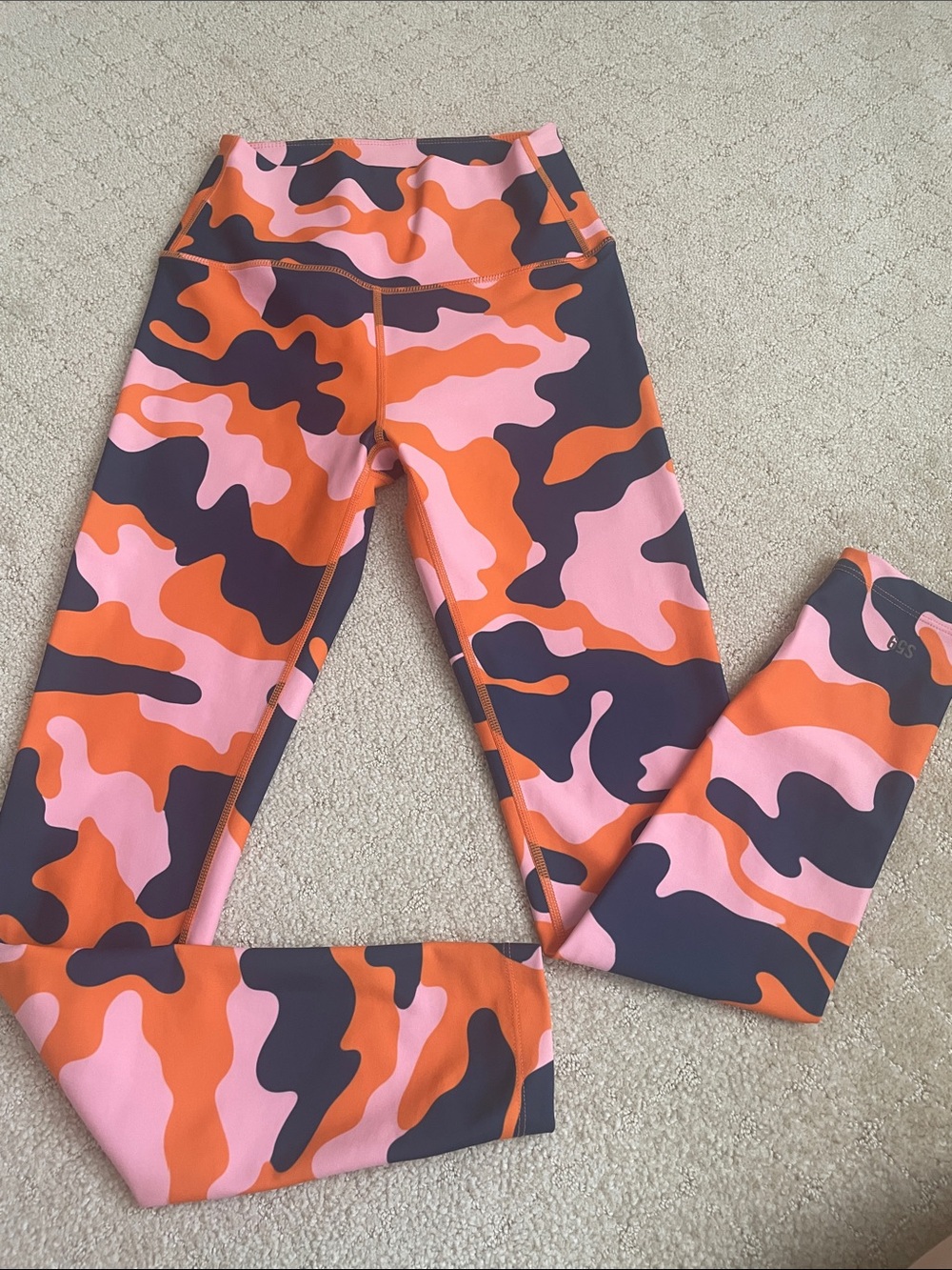Splits59 Orange Pink & Navy Camo Leggings